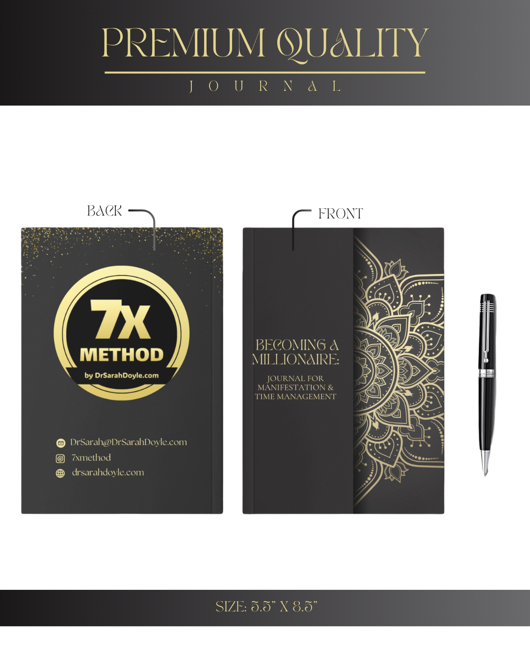 Becoming a Millionaire - Journal for Manifestation & Time Management